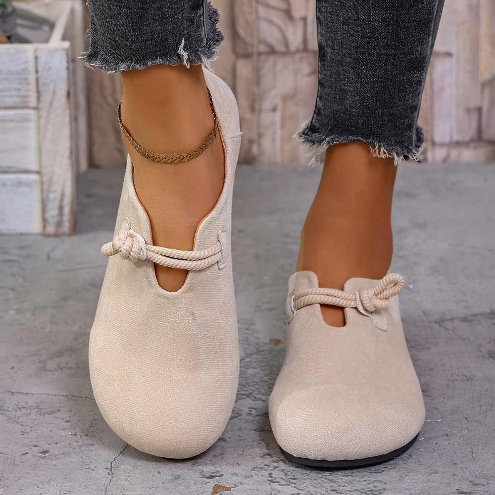 Womens Heels - Mocasines planos para mujer, con punta