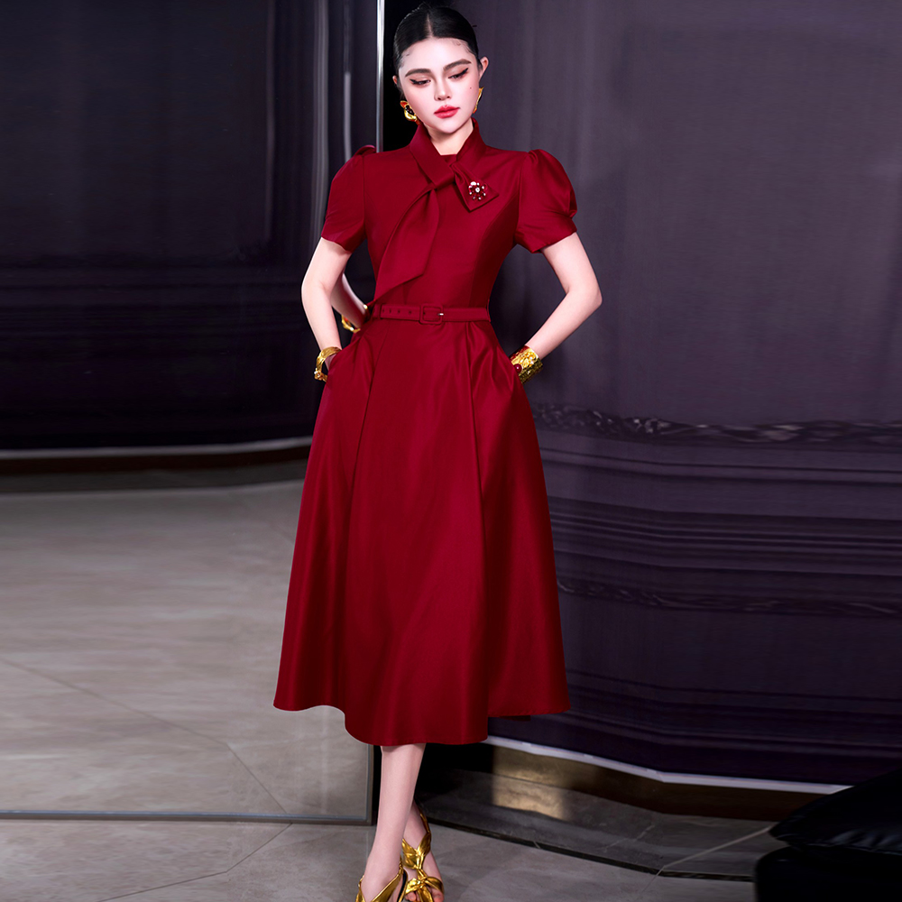 Women'S Red Formal Wear - Vestido Rojo para Mujer ZJYT, Tendencia