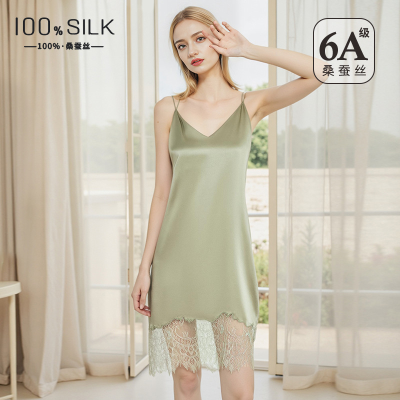 Lace Dress - Vestido de seda de morera de