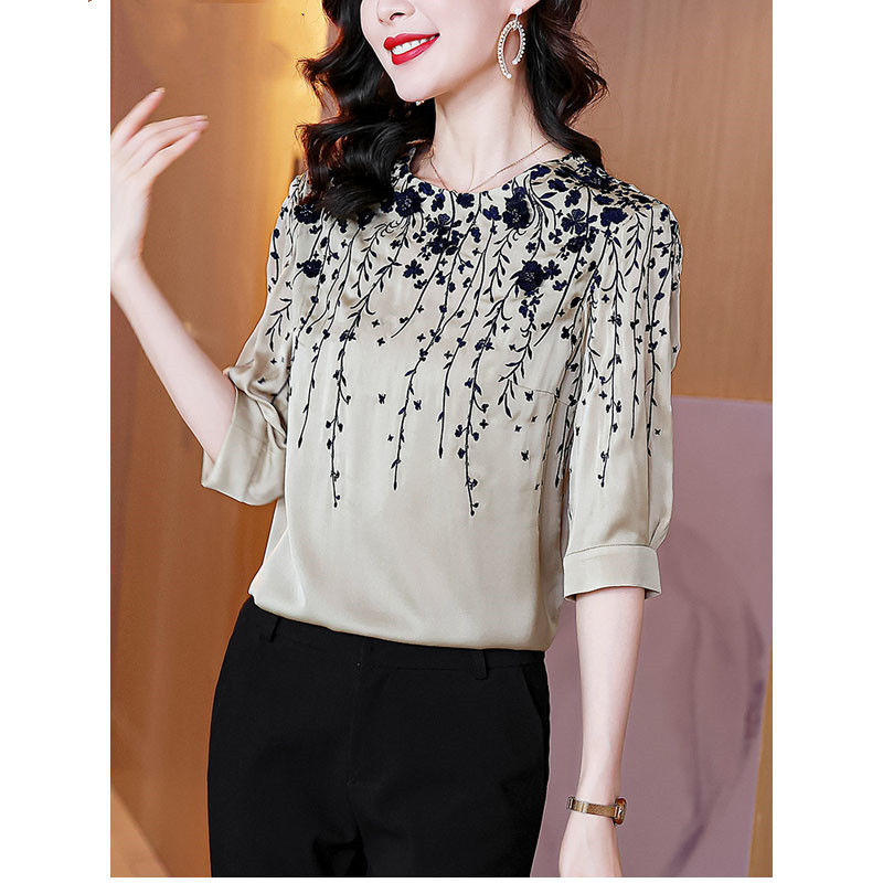 Blusa de satén de seda para mu - Silk Blouse reseña y precio