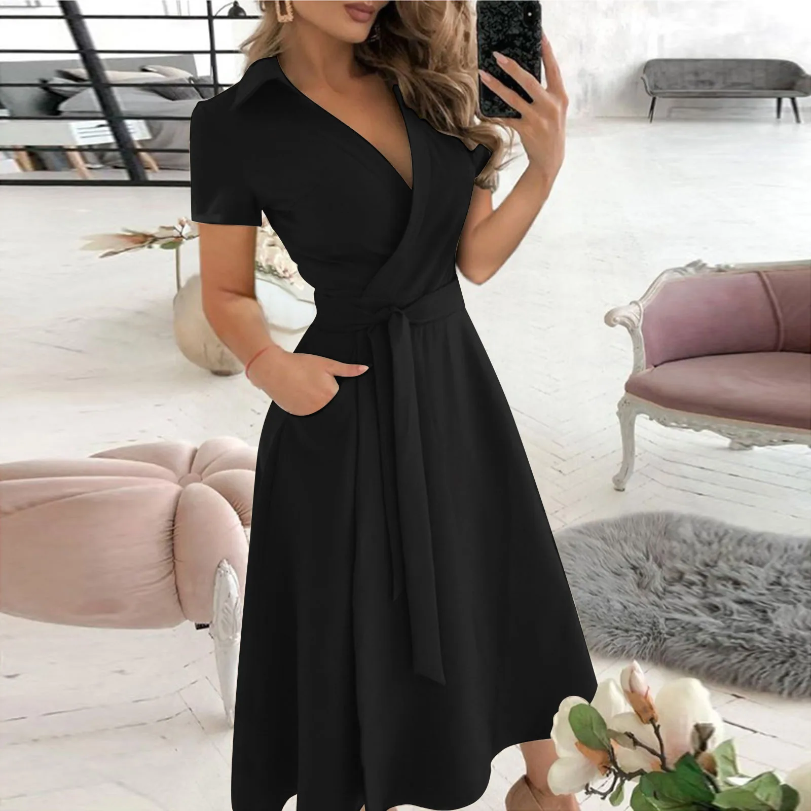 Primavera Verano moda Oficina  - Women'S Red Formal Wear reseña y precio