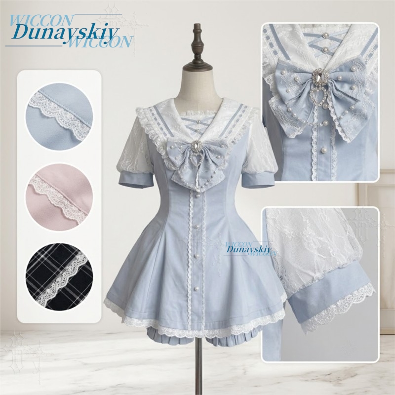 Conjunto de Vestido con Cuello - Lace Dress reseña y precio
